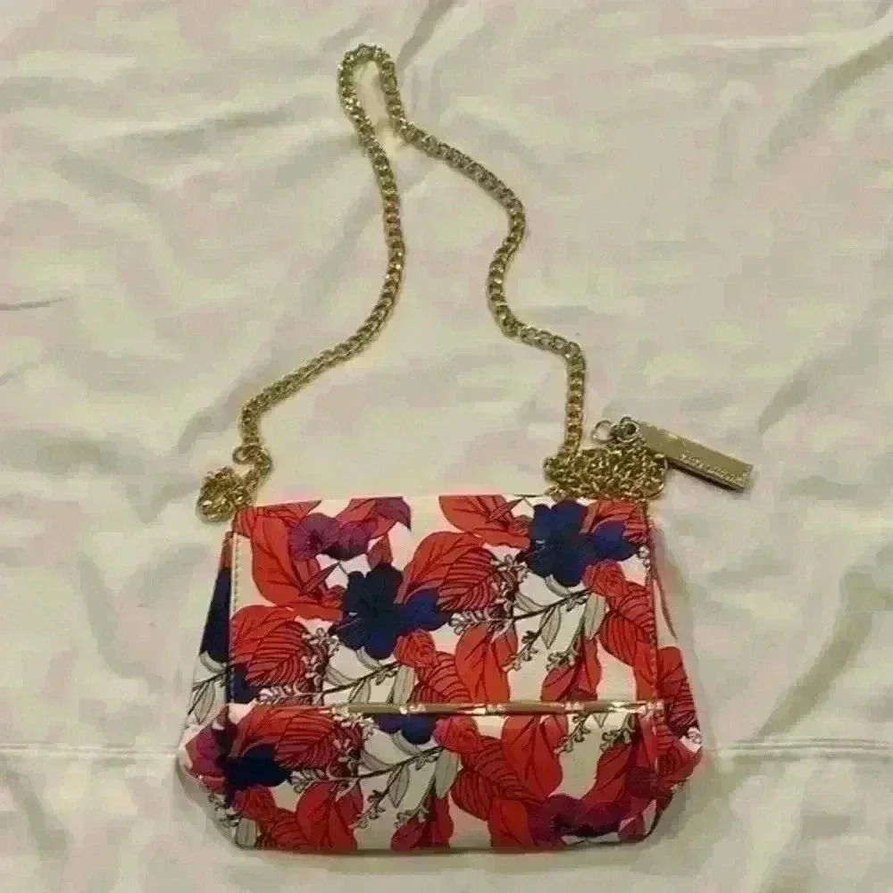 Kate Landry Tropical Floral Chain Crossbody Bag